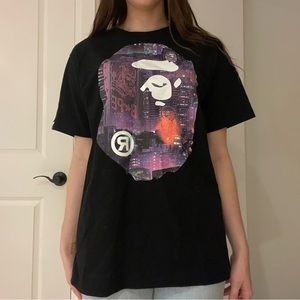 BAPE Neon Tokyo Big Ape Head Tee
